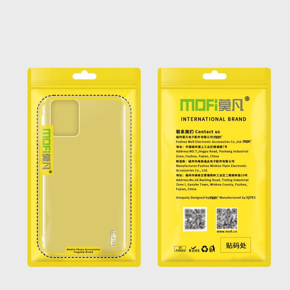 Pouzdro MOFI pro Motorola Moto G13 / G23 4G, tenké, průhledné