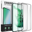 2x tvrzené sklo pro Samsung Galaxy S22+ Plus, ERBORD 3D pro celý displej