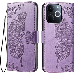 Klopové pouzdro pro Realme Note 70T 4G, Butterfly, fialové