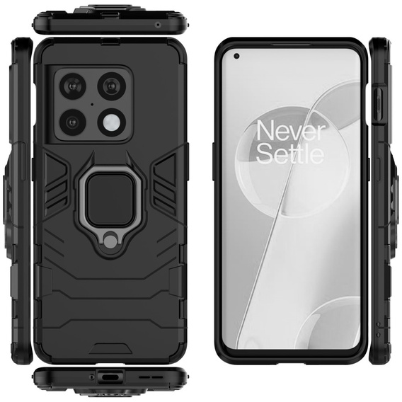 Pouzdro pro OnePlus 10 Pro 5G, Kickstand Ring, černé
