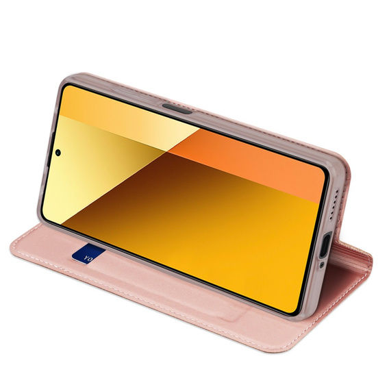 Pouzdro Dux Ducis pro Xiaomi Redmi Note 13 5G, Skinpro, růžové rose gold