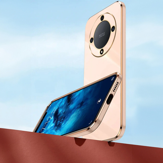 Pouzdro pro Honor Magic 6 Lite 5G, Glamour CamShield, růžové rose gold