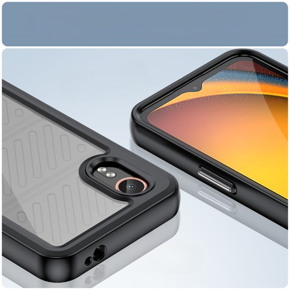 Pouzdro pro Samsung Galaxy Xcover 7, Fusion Hybrid, transparentní / černé
