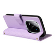 Pouzdro s klopou pro Xiaomi Redmi Note 14 Pro 5G / Xiaomi Redmi Note 14 Pro+ 5G / Xiaomi Poco X7 5G, Rhombus Crossbody Leather, fialové