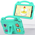 Dětské pouzdro pro iPad mini 7.9" 2019/2015/2014/2013/2012 (5/4/3/2/1 gen.), Cute Patterns, se stojánkem, zelené
