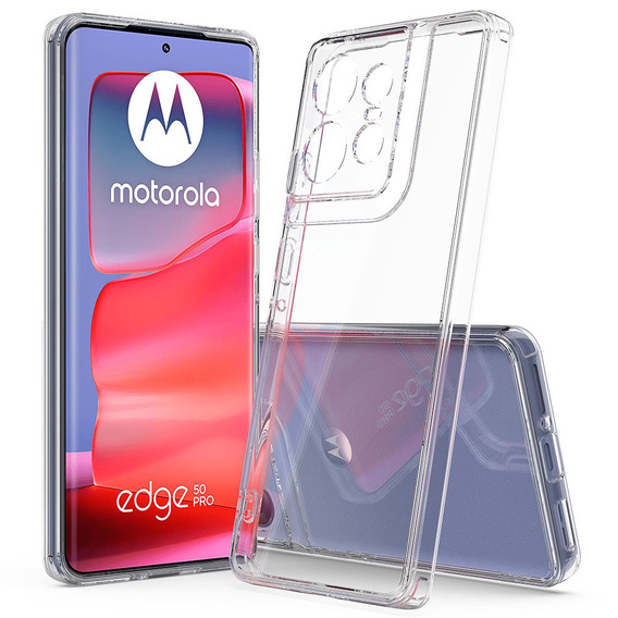 Pouzdro pro Motorola Edge 50 Pro 5G, Fusion Hybrid, průhledné