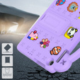 Dětské pouzdro pro Lenovo Tab M10 10.1 Gen 3 TB-328FU/TB-328XU, Cute Patterns, se stojánkem, fialové