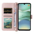 Flipové pouzdro pro Xiaomi Redmi A5, Crossbody Leather Wallet, růžové