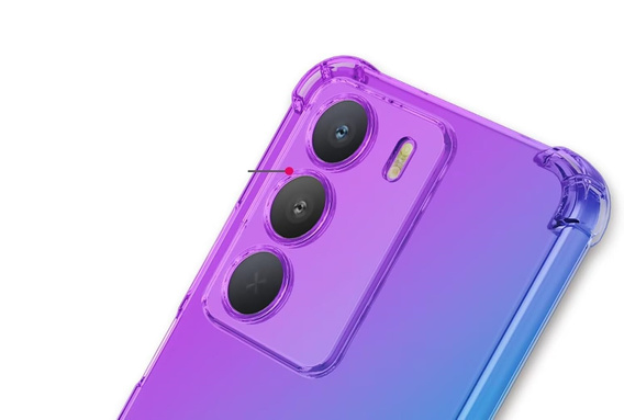 Pouzdro pro Realme 14X / Realme C75, Gradient Dropproof, Fialová / modrá
