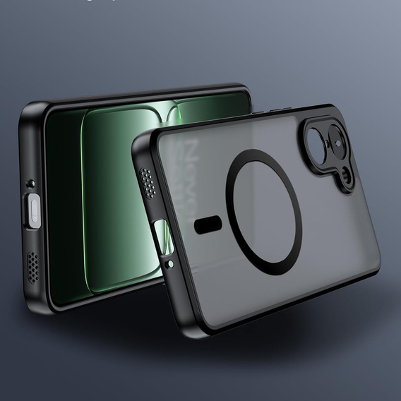 Pouzdro pro OnePlus Nord CE5, pro MagSafe, ERBORD Matt Case, černý