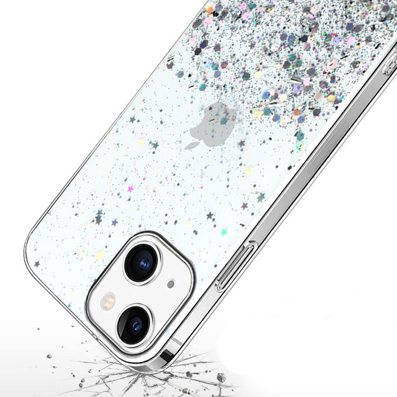 Pouzdro pro iPhone 13 Mini, Glittery, modré