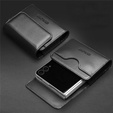 QIALINO Kožené pouzdro na opasek pro skládací smartphony