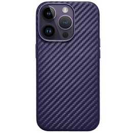 KZDOO pouzdro pro iPhone 16 Pro, Carbon Fiber, fialové