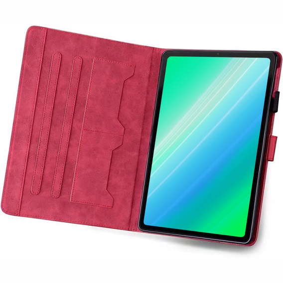 Pouzdro pro iPad 10.2" 2021/2020/2019 (9/8/7 gen.), s klopou, animal, červené
