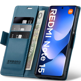 Pouzdro s klopou ERBORD Glossy Litchi pro Xiaomi Redmi Note 15 5G