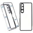 Pouzdro pro Sony Xperia 1 V, Magnetic Dual Glass, stříbrné