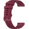 Pasek Silikonowy 18mm do Garmin Vivomove 3S / Vivoactive 4S, Wine Red