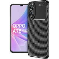 Pouzdro pro Oppo A78 5G, Carbon Gel, černé