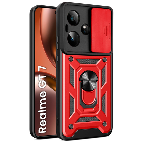 Pouzdro pro Realme GT 7 / 7T, CamShield Slide, červené