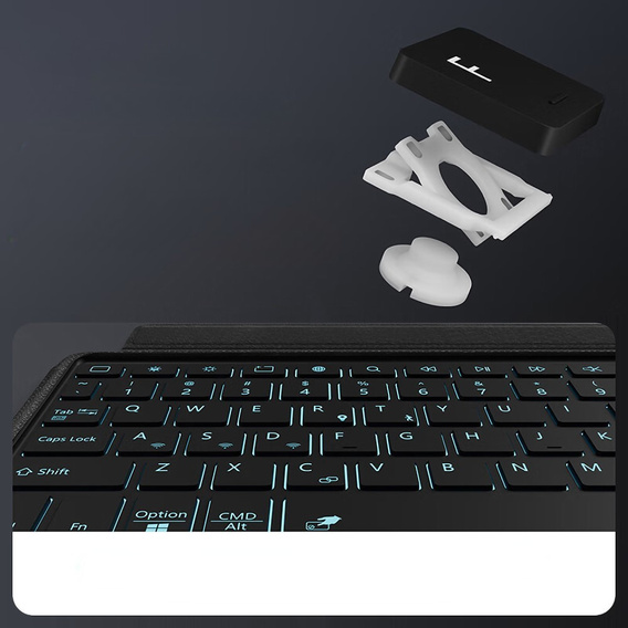 Pouzdro + klávesnice Lenovo Tab Plus, černé