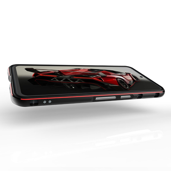 Pouzdro pro Google Pixel 8 Pro, Armor Bumper, s krytem objektivu, černá / stříbrná