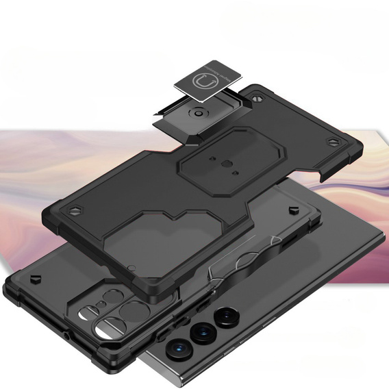 Pouzdro pro Samsung Galaxy S23 Ultra, Dual-Layer Armor, černé