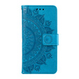 Klopové pouzdro pro Xiaomi Redmi Note 13 Pro 4G / Xiaomi Redmi Note 14S / Xiaomi Poco M6 Pro 4G, Mandala, modré