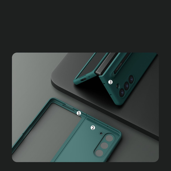 Pouzdro NILLKIN pro Samsung Galaxy ZFold5 5G, Flex Pure, zelené