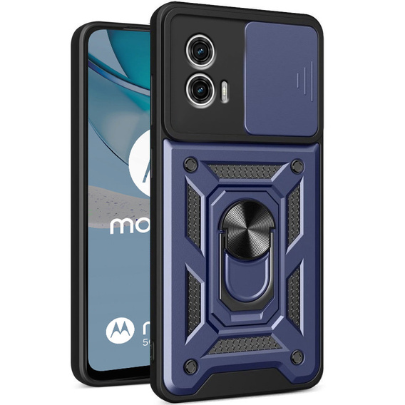 Pouzdro pro Motorola Moto G53 5G, CamShield Slide, modré