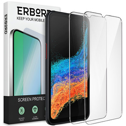 2x tvrzené sklo pro Samsung Galaxy Xcover 6 Pro, ERBORD 9H Hard Glass na displeji