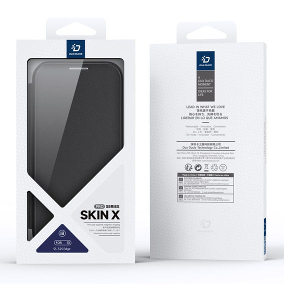 Pouzdro Dux Ducis pro Samsung Galaxy S25 Edge, Skin X Pro, MagSafe, černé