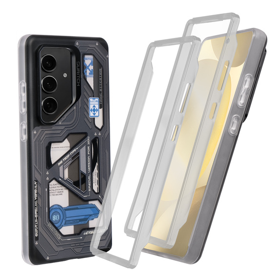 Pouzdro pro Samsung Galaxy S24+ Plus, Suritch Full Body pro MagSafe, cyber punk