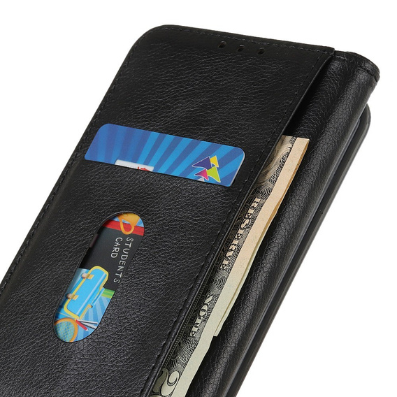 Pouzdro pro Samsung Galaxy A26, Wallet Litchi Leather, černé