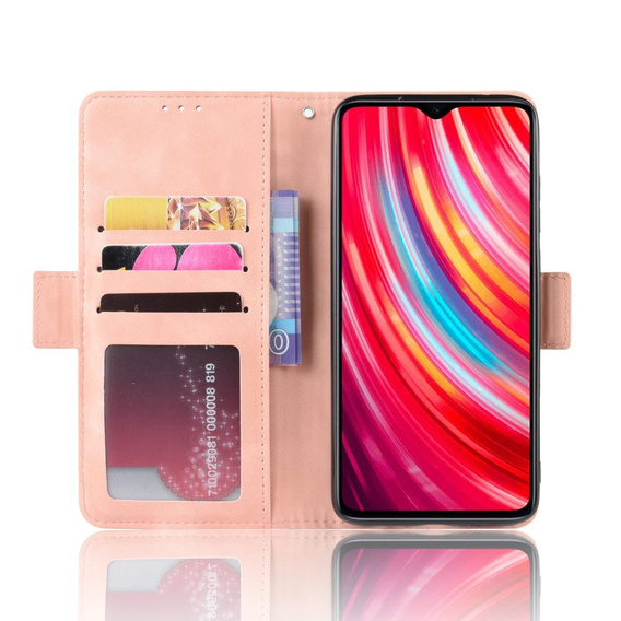 Klopové pouzdro pro Xiaomi Redmi Note 8 Pro, Card Slot, růžové