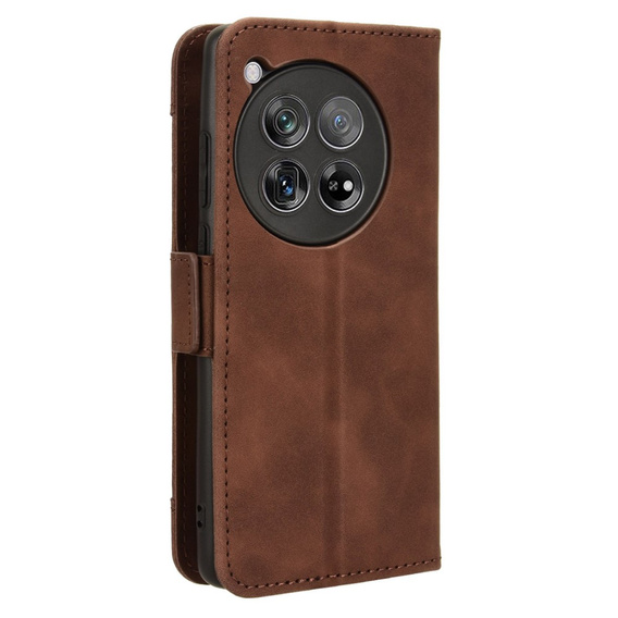 Klopové pouzdro pro OnePlus 12 5G, Card Slot, hnědé
