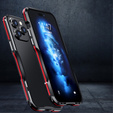 Pouzdro LUPHIE pro iPhone 14 Pro, Armor Bumper, černá / červená