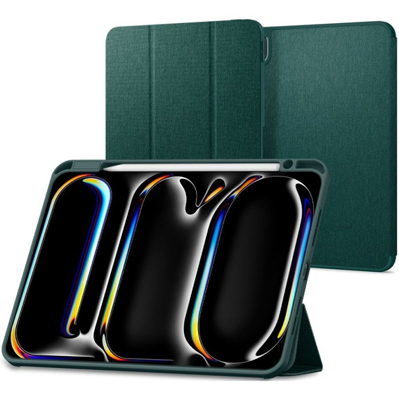 Pouzdro Spigen Urban Fit Midnight Green pro iPad Pro 11" M4 5. generace 2024