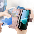 Klopové pouzdro pro Xiaomi Redmi 15C 4G/LTE, Butterfly, růžové rose gold
