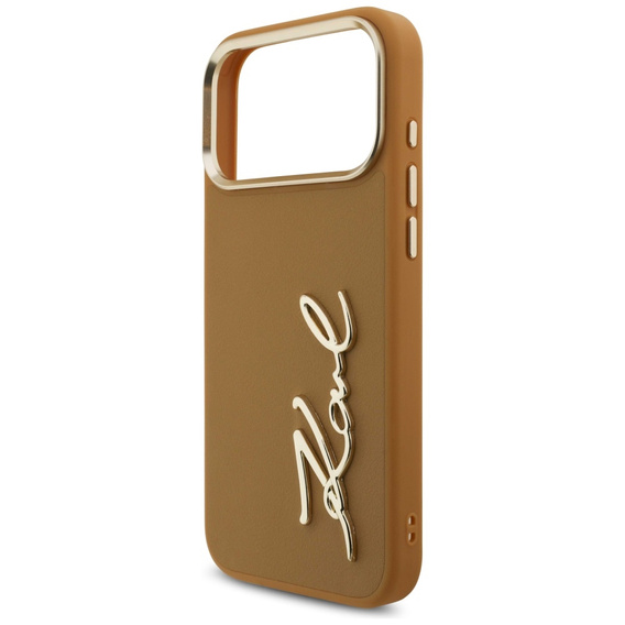 Pouzdro Karl Lagerfeld Karl Script Logo – s kovovými tlačítky pro iPhone 17 Pro Max