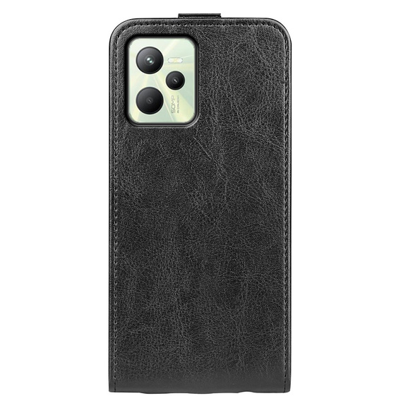 Klopové pouzdro pro Realme C35, Flip, černé