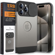 Pouzdro pro iPhone 15 Pro Max, ERBORD MagProtect Slide Camera, titanově šedý