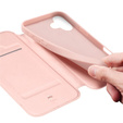 Dux Ducis pouzdro pro iPhone 17, Skin Pro, s klopou, s přihrádkou na kartu, růžové