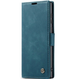 Pouzdro CASEME pro Samsung Galaxy S22 Ultra, Leather Wallet Case, zelené