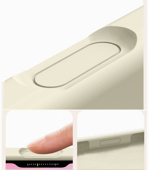 Silikonové pouzdro pro iPhone 17 Pro Max - kompatibilní s MagSafe, proti nárazu, béžové