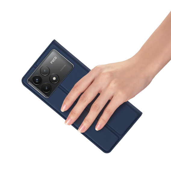 Pouzdro Dux Ducis pro Xiaomi Poco F6 Pro, Skinpro, námořnicky modré