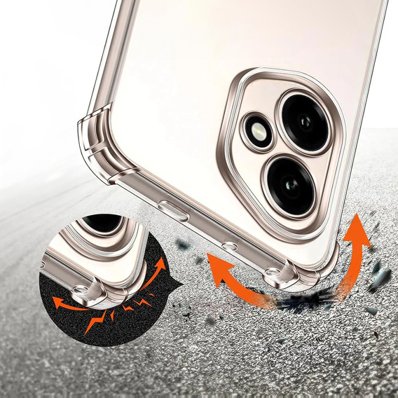 Pouzdro pro Honor 400 5G, Dropproof, průhledné