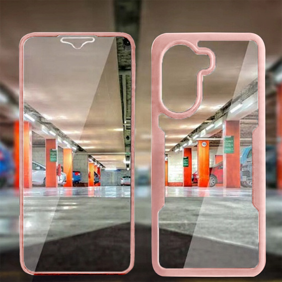 Pouzdro pro Xiaomi Poco X7 Pro 5G, Shockproof, s fólií, růžové