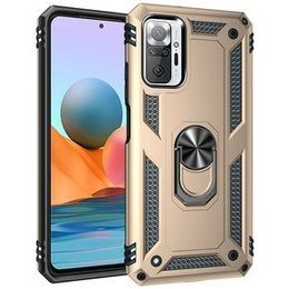 Pancéřové pouzdro pro Xiaomi Redmi Note 10 Pro, Nox Case Ring, zlaté