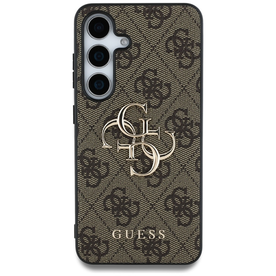 Pouzdro GUESS pro Samsung Galaxy S25, 4G Big Metal Logo, hnědé