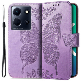Klopové pouzdro pro Infinix Note 30 5G, Butterfly, fialové